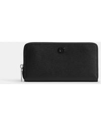 COACH - Accordion Wallet With Signature Canvas Interior - Lyst
