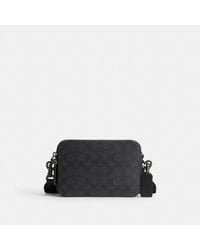 COACH Carrier Zip Crossbody Bag in Black for Men | Lyst