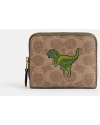COACH - Essential Billfold Wallet In Signature Canvas With Rexy Print - Lyst