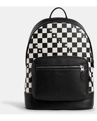 COACH - West Backpack With Checkerboard Print - Lyst