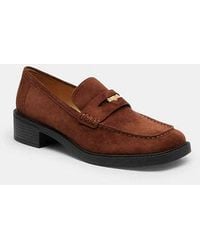 COACH - Square Toe Loafer - Lyst