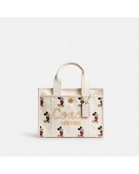 COACH - Disney X Cargo Tote Bag 26 With Mickey Mouse In Regenerative Cotton Canvas - Lyst