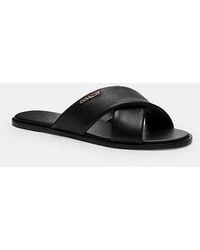 COACH - Link Criss Cross Slipper - Lyst