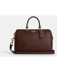 COACH - Rowan Large Satchel Bag - Lyst