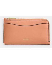 COACH - New York Zip Card Case - Lyst