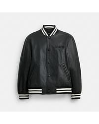 COACH Varsity Sweater in Black for Men | Lyst