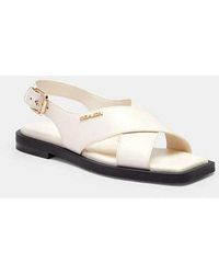 COACH - Link Criss Cross Sandal - Lyst