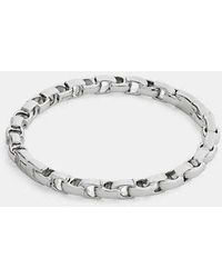 COACH - Signature Chain Hinged Bangle - Lyst