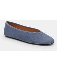COACH - Suede Ballerinas 'Houston' - Lyst