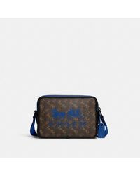 academy crossbody with horse and carriage print