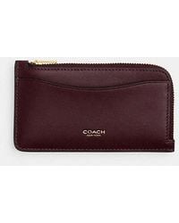 COACH - New York Zip Card Case - Lyst