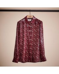 COACH - Restored Horse And Carriage Print Shirt - Lyst