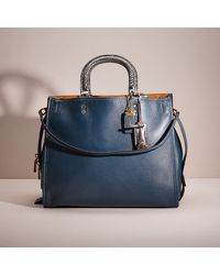 COACH - Restored Rogue 36 In Colorblock With Snakeskin Detail - Lyst