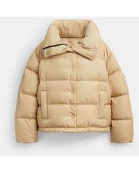 COACH - Short Puffer Jacket - Lyst
