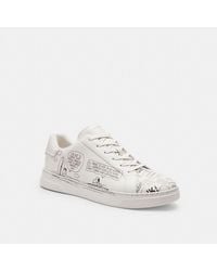 COACH - X Peanuts High Line Sneaker With Newspaper Print - Lyst