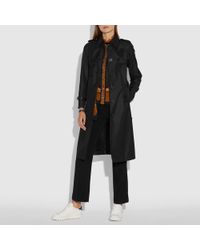 COACH Embellished Trench Coat - Black