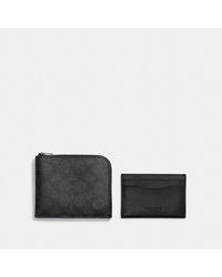 COACH - Long portefeuille zippé 3-en-1 en toile exclusive - Lyst