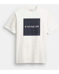 COACH - Camiseta De Firma En Algodón Orgánico - Lyst