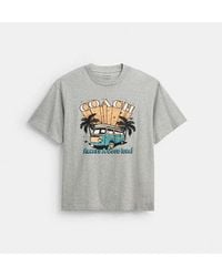 COACH - Van Relaxed T-Shirt - Lyst
