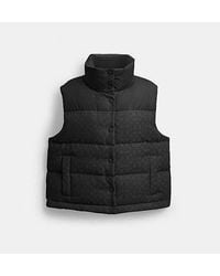 COACH - Chaleco De Plumón De Firma - Lyst