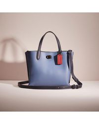 COACH - Restored Willow Tote 24 In Colorblock With Signature Canvas Interior - Lyst