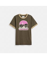 COACH - Roadside Ringer T Shirt - Lyst