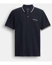 COACH - Signature Trim Polo - Lyst