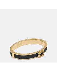 COACH - Signature Push Hinged Bangle - Lyst