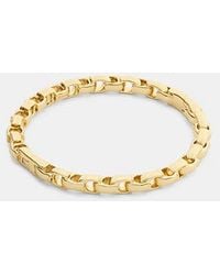 COACH - Signature Chain Hinged Bangle - Lyst