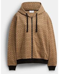COACH - All Over Signature Hoodie - Lyst