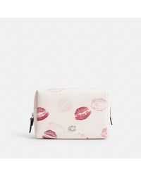 COACH - Essential Cosmetic Pouch With Lip Print - Lyst