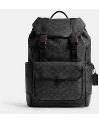 COACH - League Rucksack Aus Signature Canvas Mit Umschlag - Lyst