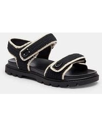 COACH - Flat Sandals - Lyst