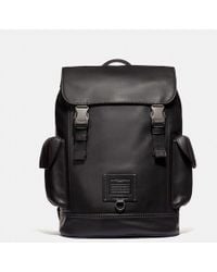 coach mens backpack leather