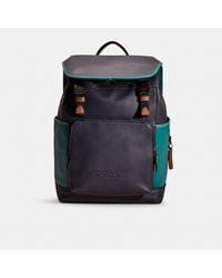 COACH - Restored League Flap Backpack In Colorblock - Lyst
