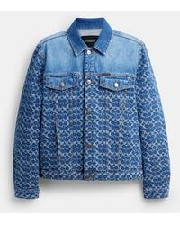 COACH - Signature Trucker Jacket - Lyst