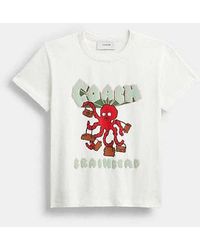 COACH - Brain Dead Octopus 90S T-Shirt - Lyst