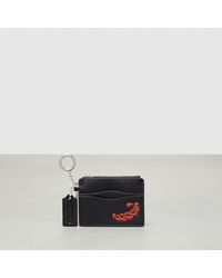COACH Crossgrain Leather Key Ring Card Case - Macy's