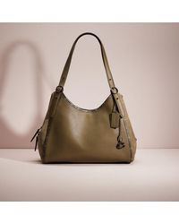 COACH Leather Lori Shoulder Bag With Snakeskin Detail | Lyst