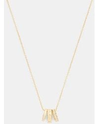 COACH - Repeated C Rondelle Necklace - Lyst