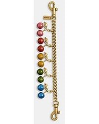 COACH - Cherries Motif Chain Bag Charm - Lyst