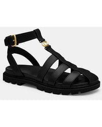 COACH - Sculpted C Fisherman Sandal - Lyst