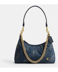 COACH - Sac Bandoulière Juliet 25 En Denim Coton Régénéré Avec Matelassage En Pour Femmes - Lyst