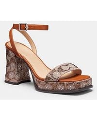 COACH - Platform Sandal - Lyst