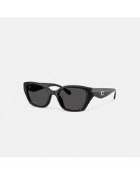 COACH - C Hardware Square Cat Eye Sunglasses - Lyst