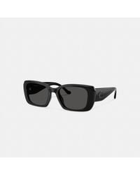 COACH - Maxi Sculpted C Oversized Rectangle Sunglasses - Lyst