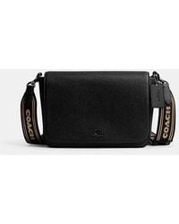 COACH - Messenger Bag With Signature Canvas Interior - Lyst
