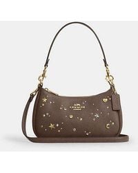 COACH - Teri Shoulder Bag With Rivets - Lyst