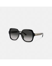 COACH - Signature Ombré Oversized Square Sunglasses - Lyst