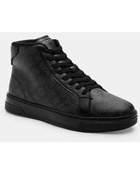 COACH - High Line High-Top-Sneaker Aus Signature-Canvas - Lyst